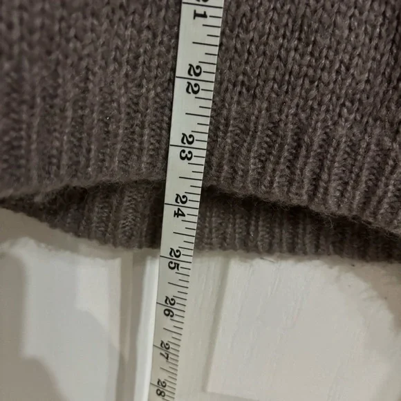 Striped Pink and Gray Women's Sweater - Picture 4 of 6